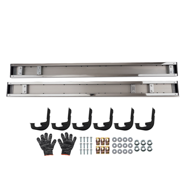 Running Boards Side Steps fit for Silverado/GMC Sierra 07-18 19 Double/Extended Cab-6