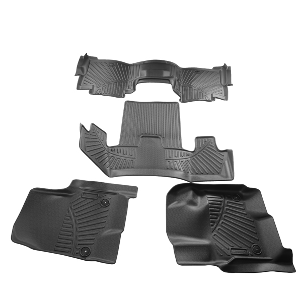 1st Row Floor Mats & 2nd & 3rd Row Floor Mat fit for Ford Expedition Max Rubber-1