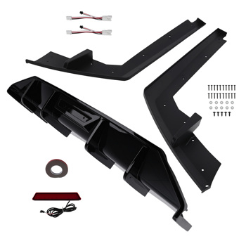 Black PP Sport Kit fit for Hyundai Elantra 2021-2023 Rear Extension Diffuser Lip New