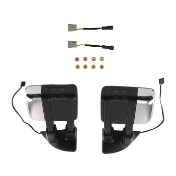 Pair Power Signal Arrow Light Heated Chrome Tow Mirrors fit for 99-07 Ford F250 450