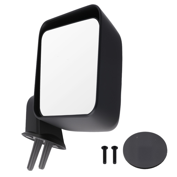 Left Manual Mirror Textured fit for Jeep Wrangler Unlimited 2007-2018 Black-6
