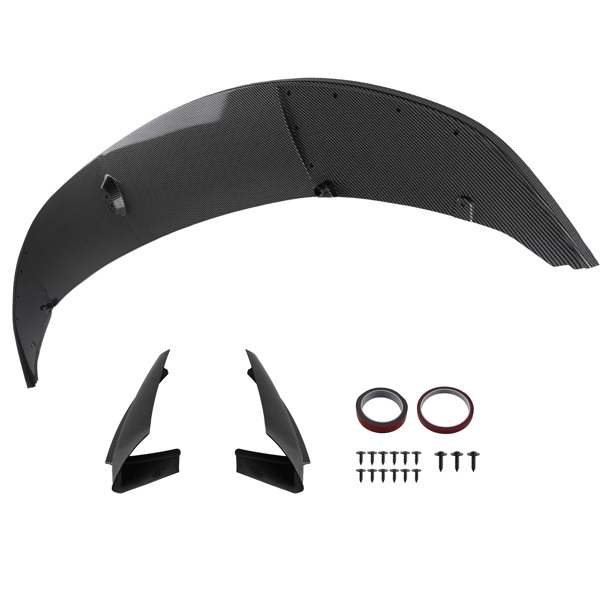 Front Bumper Lip Spoiler Body Kit Carbon Fiber Look fit for BMW 5 Series F10 11-16-6