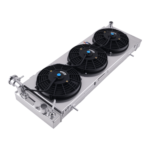 3 Row Aluminum Radiator w/ Shroud Fan fit for Jeep Cherokee 2.5L 1995-2000 MC1193-5