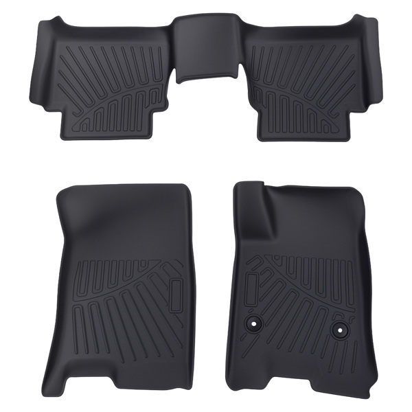 3x Front & Rear Interior Floor Mats Carpet Kit fit for Chevy Colorado 2023-2025-2