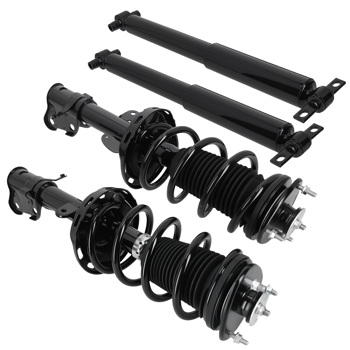 4pcs Front & Rear Shock Struts w/ Coil Spring Set fit for 2009-2015 Honda Pilot 3.5L