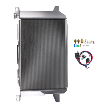 3-Row Aluminum Radiator+Fan Kit fit for Ford F150 F250 F350 V8 1985-1997 CC1451