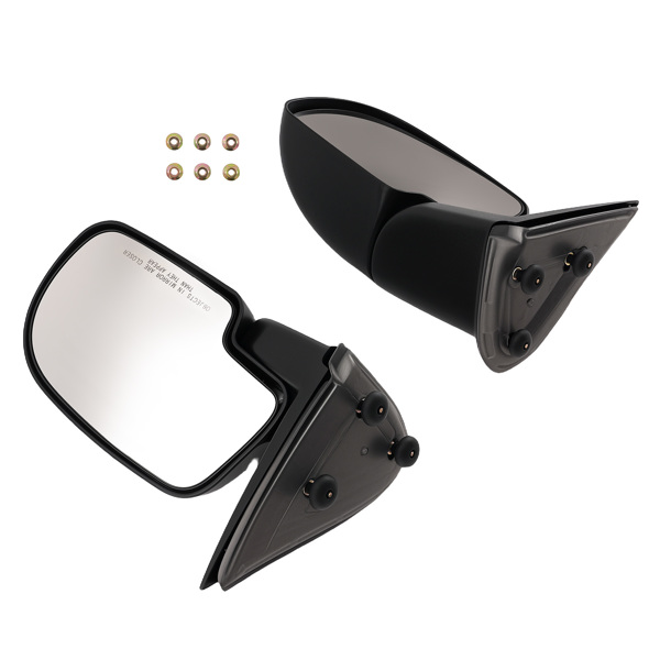 Black Side Mirrors fit for Chevrolet Silverado GMC Sierra 1500 2500 99-07 15037957-6