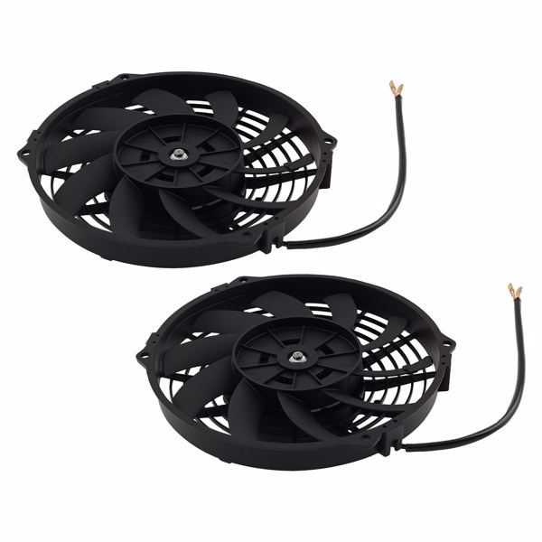 80W Universal Radiator Cooling Fan 9 IN 12V Electric Performance Assembly-4