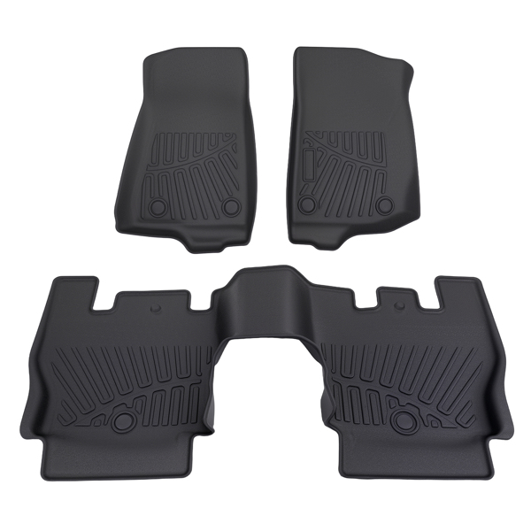 Floor Mats Liner fit for Jeep Wrangler JL 4-Door 2018-2024 TPE Black All Weather-6