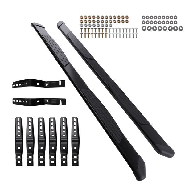 Non-Slip Running Board fit for Toyota Tundra Crew Max 22-2026 Aluminium+ABS Nerf Bar-6
