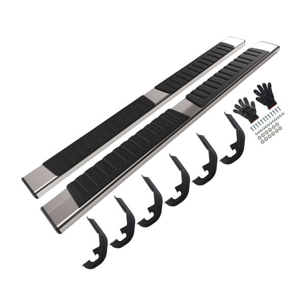 Durable Side Steps Running Board fit for Silverado Sierra HD Extended Cab 2019-2026-6
