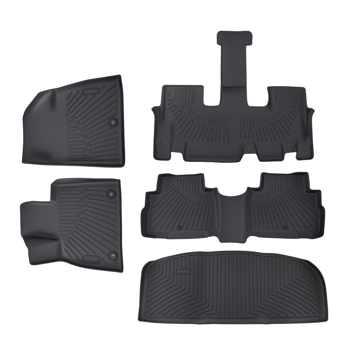 Anti-Slip Floor Mats Liner fit for Hyundai Palisade 2020-2025 Black TPE  Waterproof