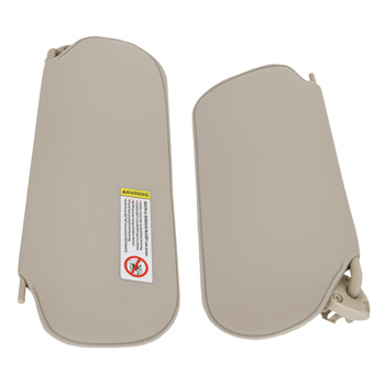 Pair Beige Sun Visor Set fit for Express Savana 1500 2500 3500 1999-2019 20883004