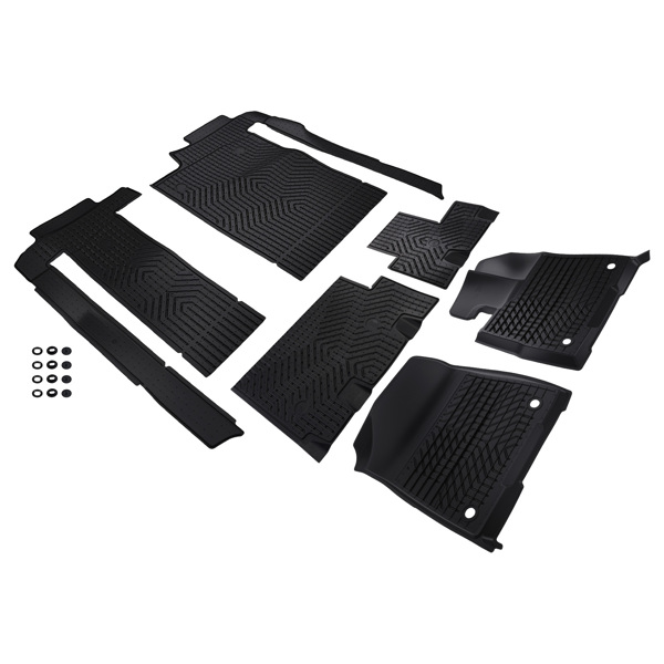 All-Weather Carpet Floor Mats fit for Toyota Sienna 2021-2025 8 Seats TPE Anti-Slip-6