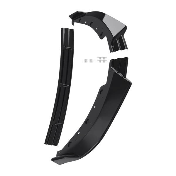 Front Bumper Addon fit for BMW G20 3 Series Base 2019-2022 IKON Style Black-6