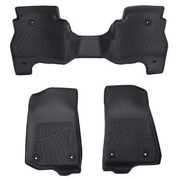 Floor Mats 2 Row Liner Kit fit for Jeep Gladiator 2020 2021-2025 1st and 2nd row