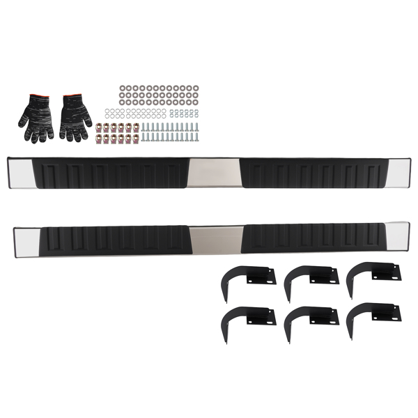 Side Step fit for Ford F-250 F-350 F-450 1999-2016 Supercrew Cab Non-Slip Protection-6