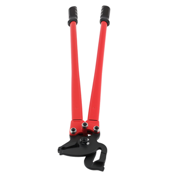 Heavy Duty Snow Chain Plier Tool 830mm CrV Steel with TPR Grip Handle Red Color