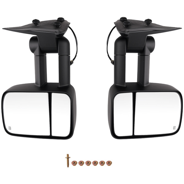 Heated Power Side View Mirror fit for Tahoe/Yukon 2000-2002 Black Pair-6
