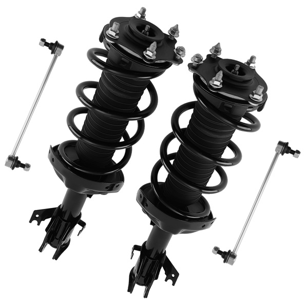4PCs Front Struts Coil Springs + Sway Bars fit for 2007-2014 Honda CRV CR-V 272491-6