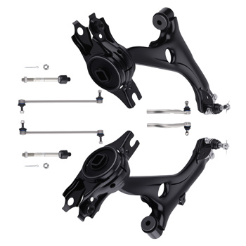 8x Front Lower Control Arms Tie Rod Sway Bar fit for 2016 2017-2019 Honda Civic 1.5L