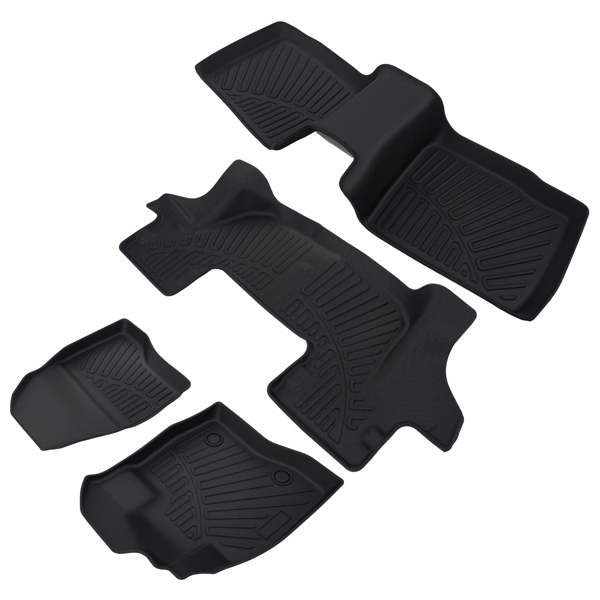 Front Floor Mats And Rear Floor Mat fit for Ford Explorer 2017-2019 1st + 2nd row-5