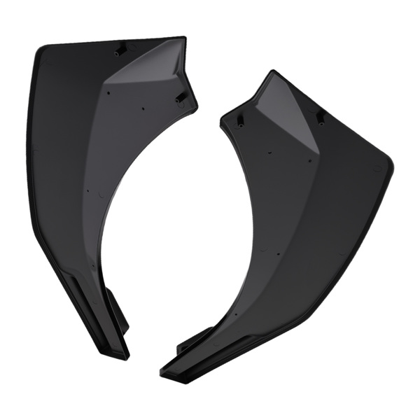 Front Bumper Apron Lip fit for Hyundai Elantra 2021-2024 Gloss Black Plastic Lower-3