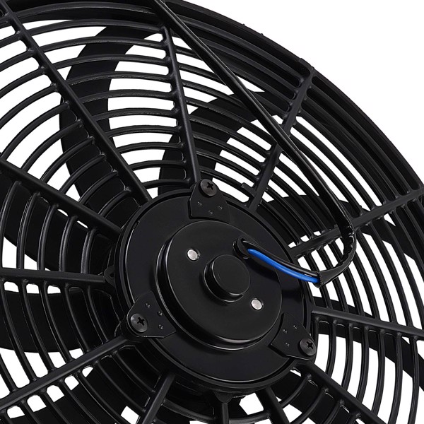 2X 16 IN Electric Radiator Cooling Slim Fan Assembly 12V 120W Universal Fitment-3
