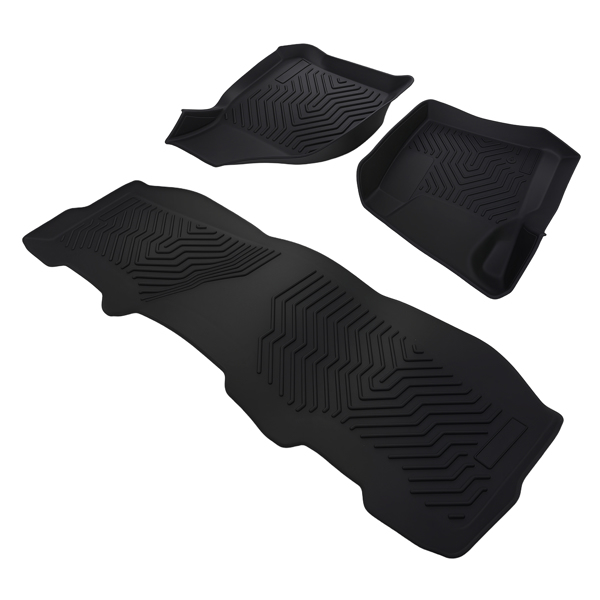 All-Weather Carpet Floor Mats fit for Ford F250 F350 F450 F550 Crew Cab 1999-2007-4