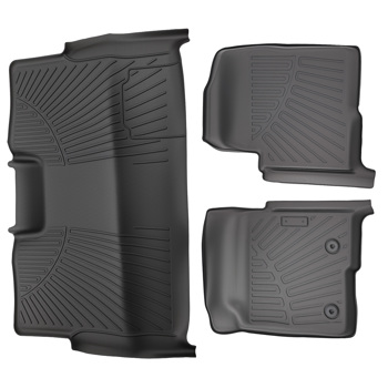 All Weather Floor Mats Front & Rear fit for Ford F-150 SuperCrew Cab 2010-2014 TPE