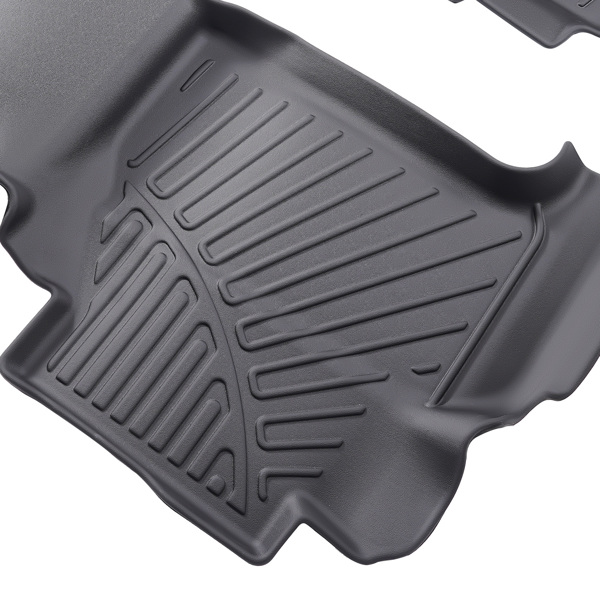 3x Floor Mats Liners Kit fit for Nissan Frontier Crew Cab 2022 2023 2024 TPE Rubber-3