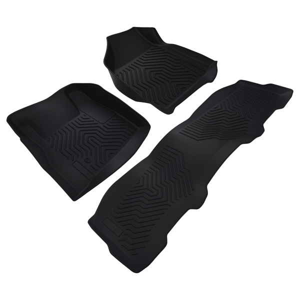 All-Weather Carpet Floor Mats fit for Ford F250 F350 F450 F550 Crew Cab 1999-2007-6