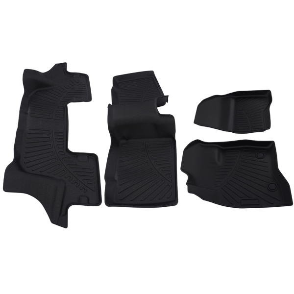 Front Floor Mats And Rear Floor Mat fit for Ford Explorer 2017-2019 1st + 2nd row-3