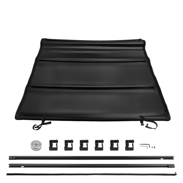 6.5ft Soft Roll-Up Cover fit for Ford F-150 1997-2004 Styleside Tonneau Bed W/ Lamp-6