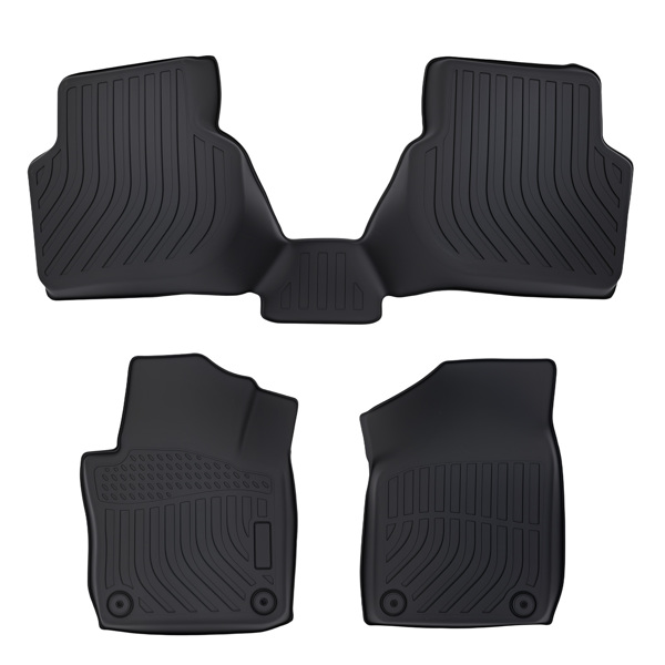 Anti-Slip Floor Mats Set fit for Volkswagen Jetta 2011-2018 Black TPE Waterproof-1