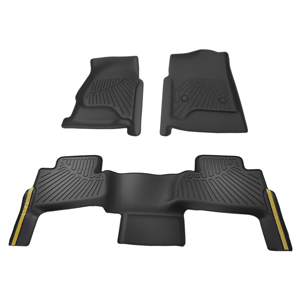 3PC Black TPE Floor Set fit for Chevrolet Tahoe GMC Yukon 15-20 All Weather Mats-6