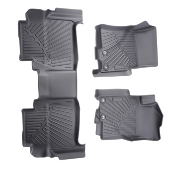 3x Floor Mats Liners Kit fit for Nissan Frontier Crew Cab 2022 2023 2024 TPE Rubber