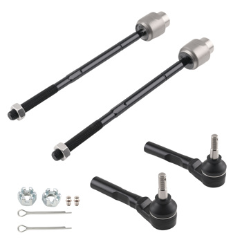 Front Inner Outer Tie Rod Ends fit for Chevy Malibu 2004-2012 Pontiac G6 2005-2010