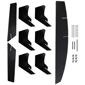 Black Rear Bumper Lip fit for Ford Mustang 2015-2023 Performance 9PC Diffuser Kit