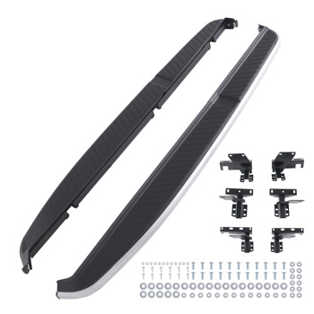 Anti-Slip Running Board fit for Land Rover Range Rover Sport 06-13 Black Silver