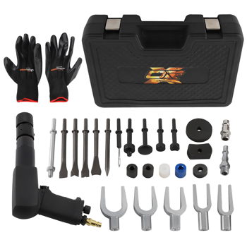 25PCS Air Hammer Kit Ball Joint Separator Set Pneumatic Tool fit for Auto Repair