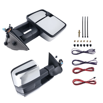 Heated Mirror fit for GMC Sierra 2003-2007 Extendable Power 15904035 2PCS