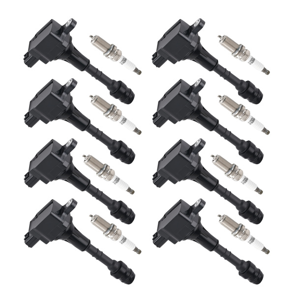 8 Ignition Coils & Spark Plugs fit for Infiniti QX5 Nissan Armada Pathfinder Titan-6