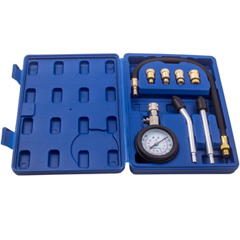 0-300 PSI Engine Cylinder Compression Pressure Tester Gauge  Adaptor Tool Kit
