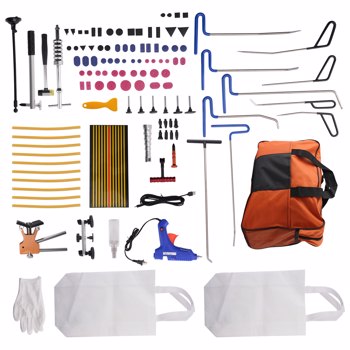 89pcs Paintless Dent Removal Rods Stainless Steel Rod Tool Dent Repair Kits
