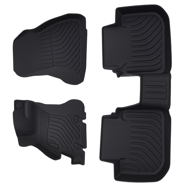 All-Weather TPE Floor Liners fit for Subaru Impreza/WRX/Crosstrek Black Car Carpet-6
