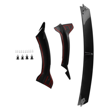 Front Bumper Lip Splitter Spoiler fit for 2020-24 Tesla Model Y Carbon Fiber Look