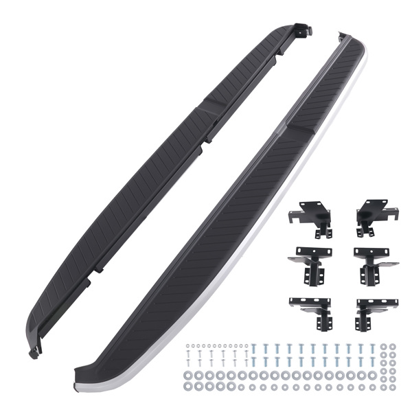 Anti-Slip Running Board fit for Land Rover Range Rover Sport 06-13 Black Silver-6