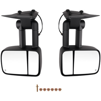 Heated Power Side View Mirror fit for Tahoe/Yukon 2000-2002 Black Pair