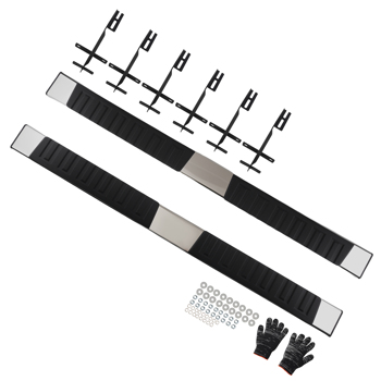 Nerf Bars Running Boards fit for Ford F-150 Super Crew Cab 2015-2025 Chrome Black
